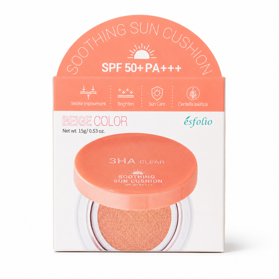 Cushion Solar con Color Iluminador Esfolio SPF 50+ PA+++ – Protección y Luminosidad