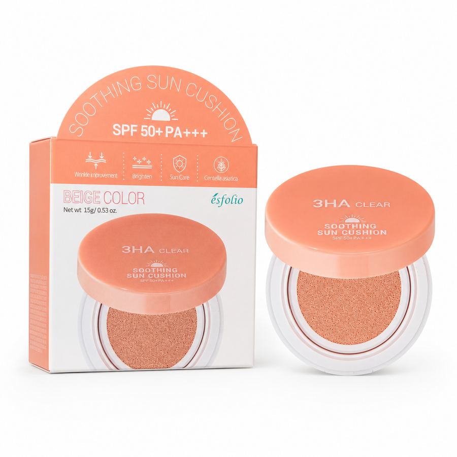 Cushion Solar con Color Iluminador Esfolio SPF 50+ PA+++ – Protección y Luminosidad