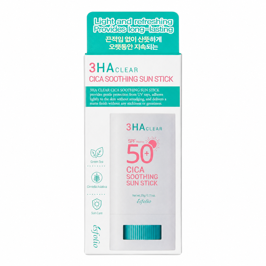 Protector Solar en Barra Esfolio 3HA Cica SPF 50+ PA++++