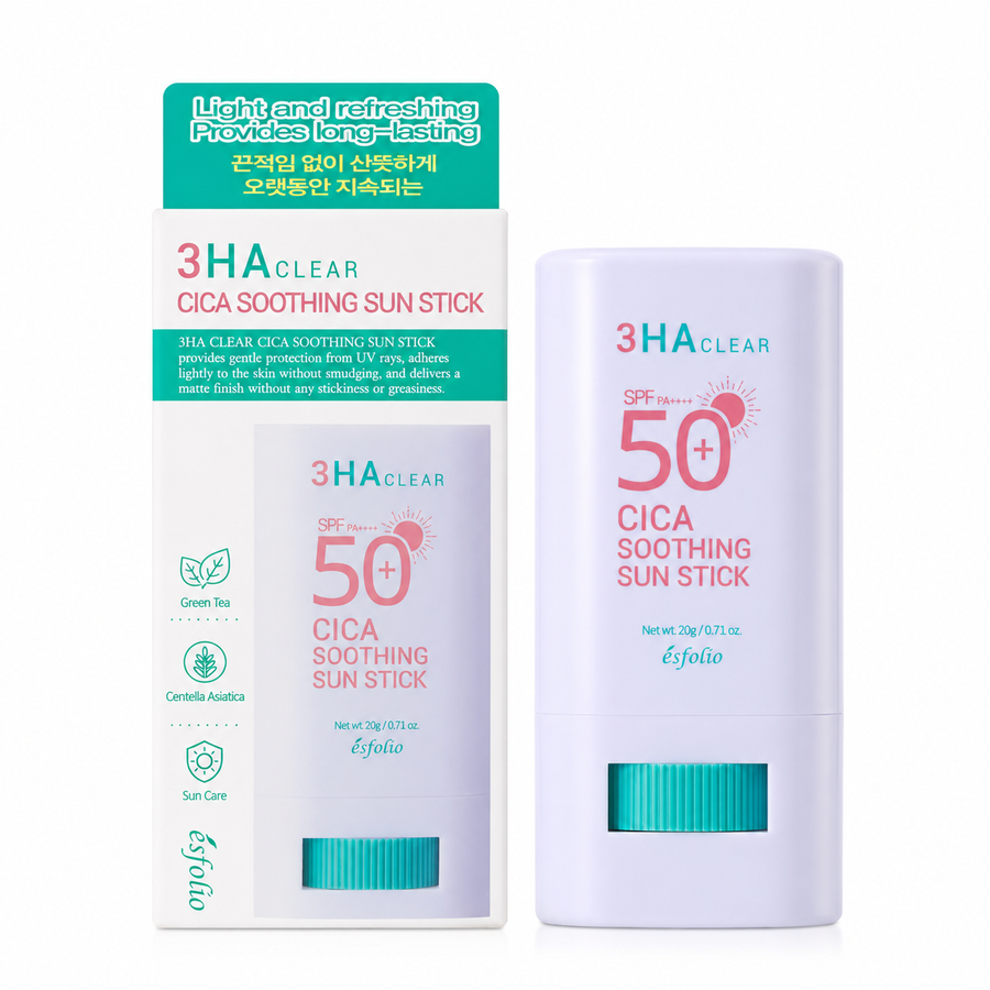 Protector Solar en Barra Esfolio 3HA Cica SPF 50+ PA++++