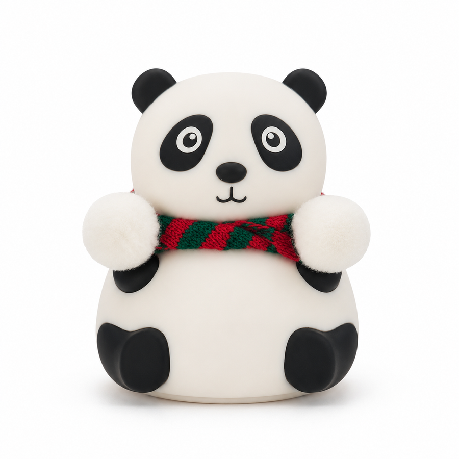 Lámpara Nocturna de Silicona Panda – Luz Multicolor y Diseño Adorable