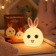 Lámpara Nocturna de Silicona Conejito – Luz Suave y Multicolor