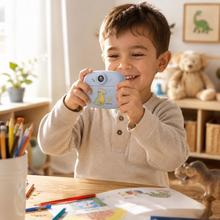 Cámara Infantil 2 en 1 con Impresión Instantánea – Diseño Dinosaurio