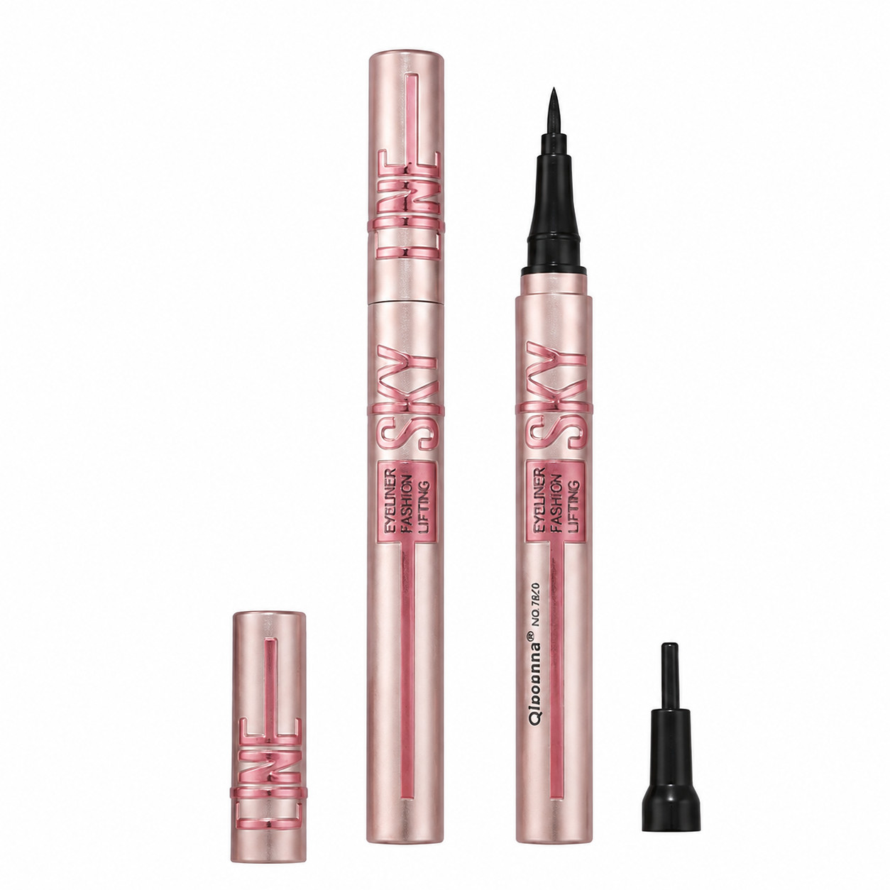 Delineador De Ojos Plumon Negro Sky Line A Prueba De Agua Negro Mate