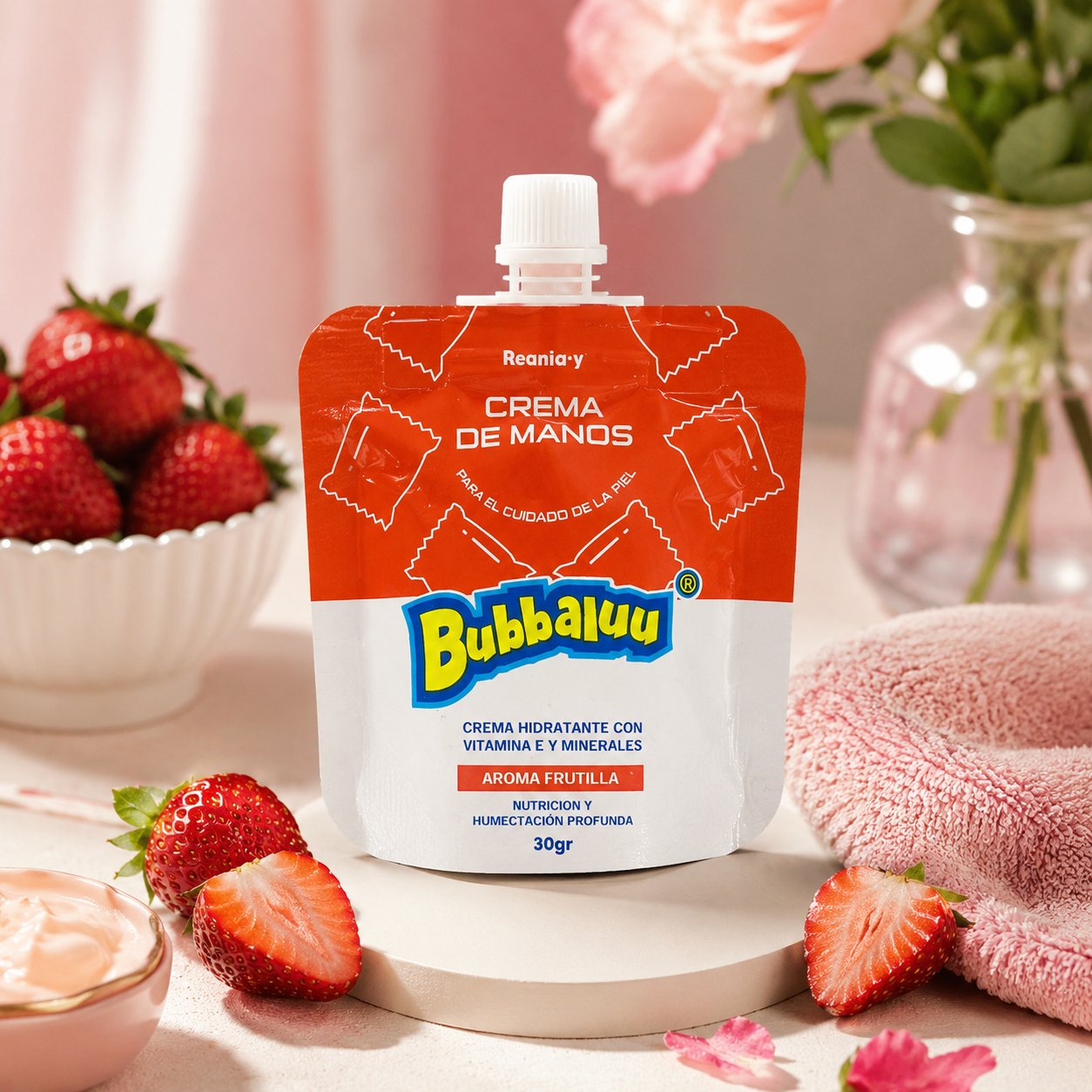 Crema de Manos Bubbaluu – Hidratación con Aromas Deliciosos