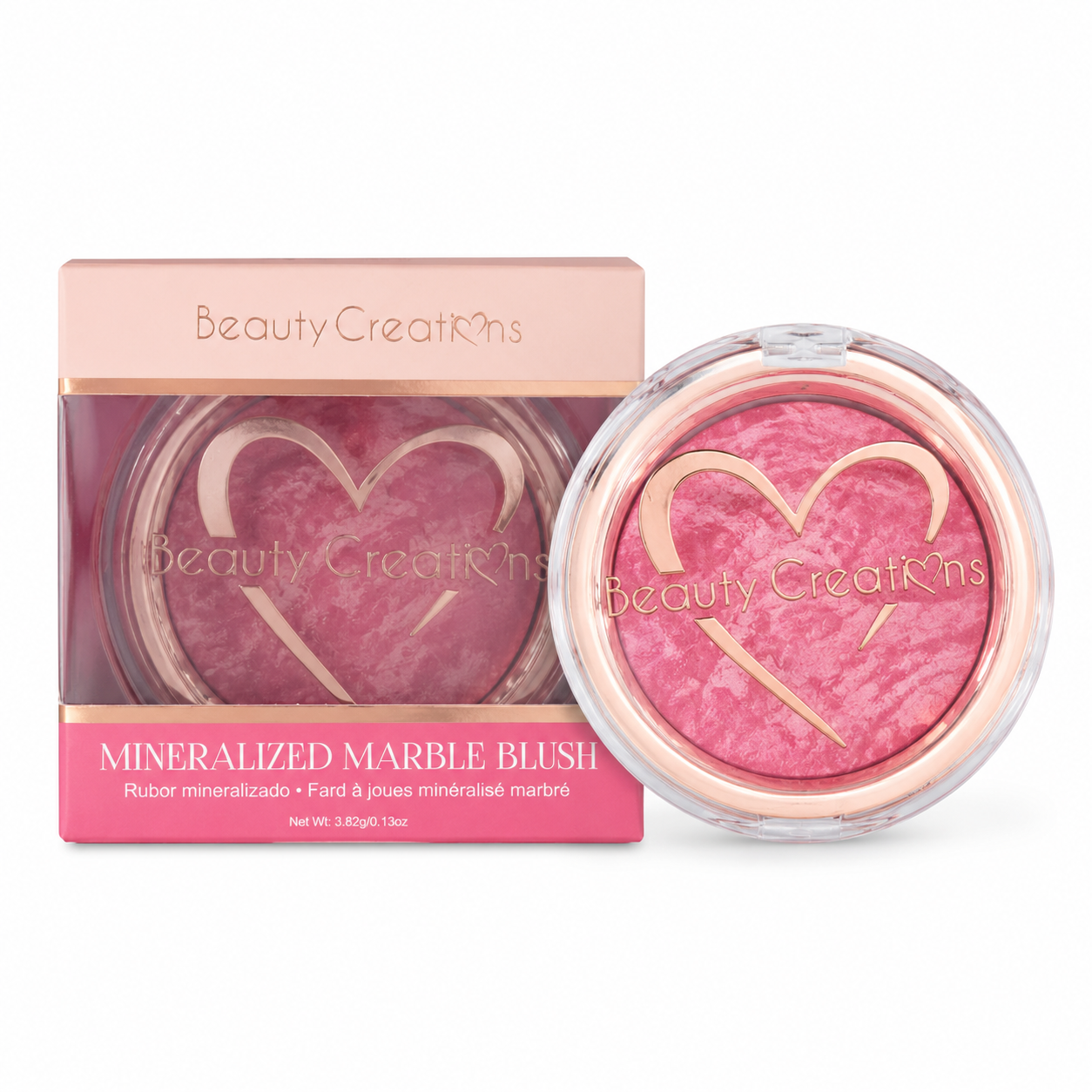 Rubor Mineralizado Marble Blush Beauty Creations – Color Luminoso y Natural