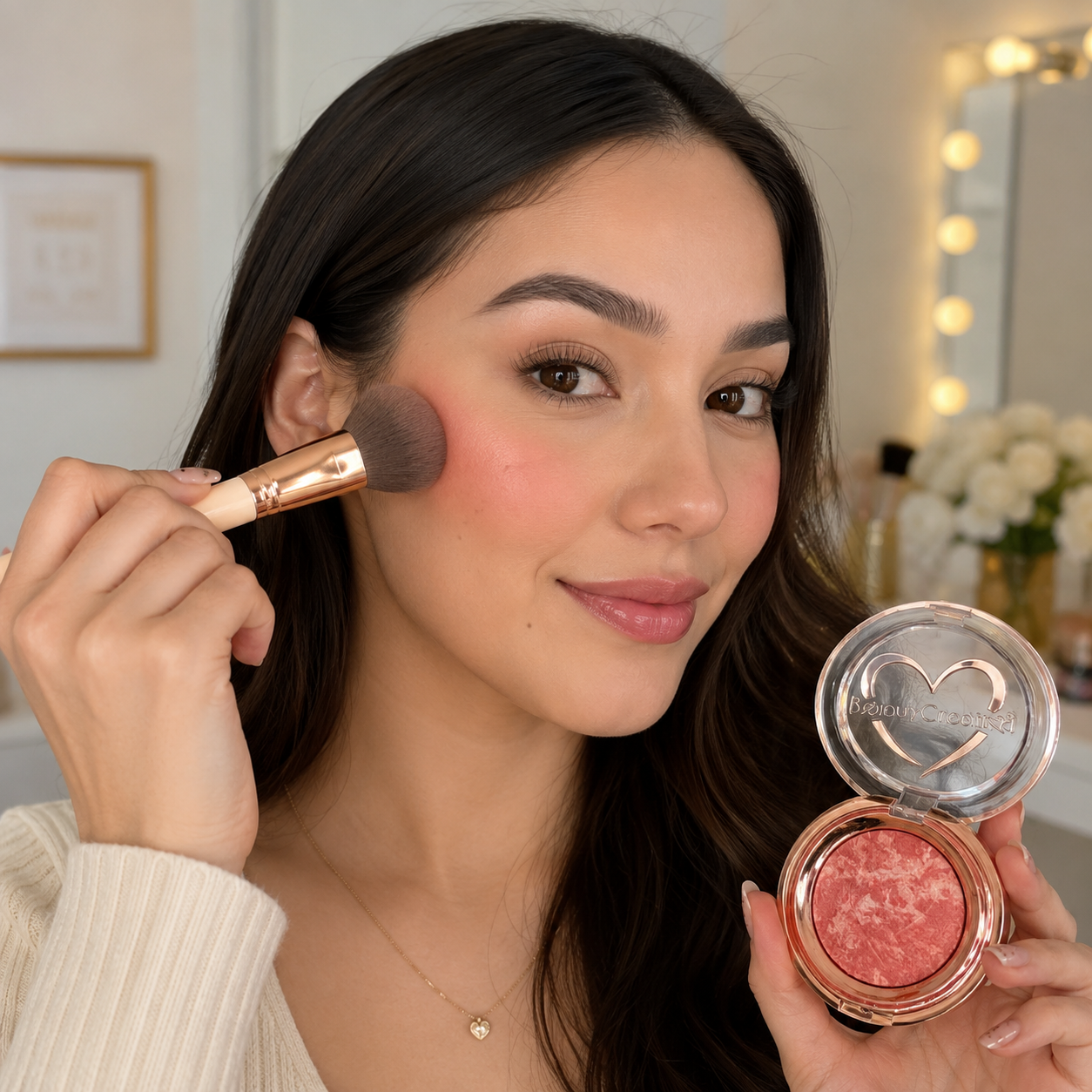 Rubor Mineralizado Marble Blush Beauty Creations – Color Luminoso y Natural