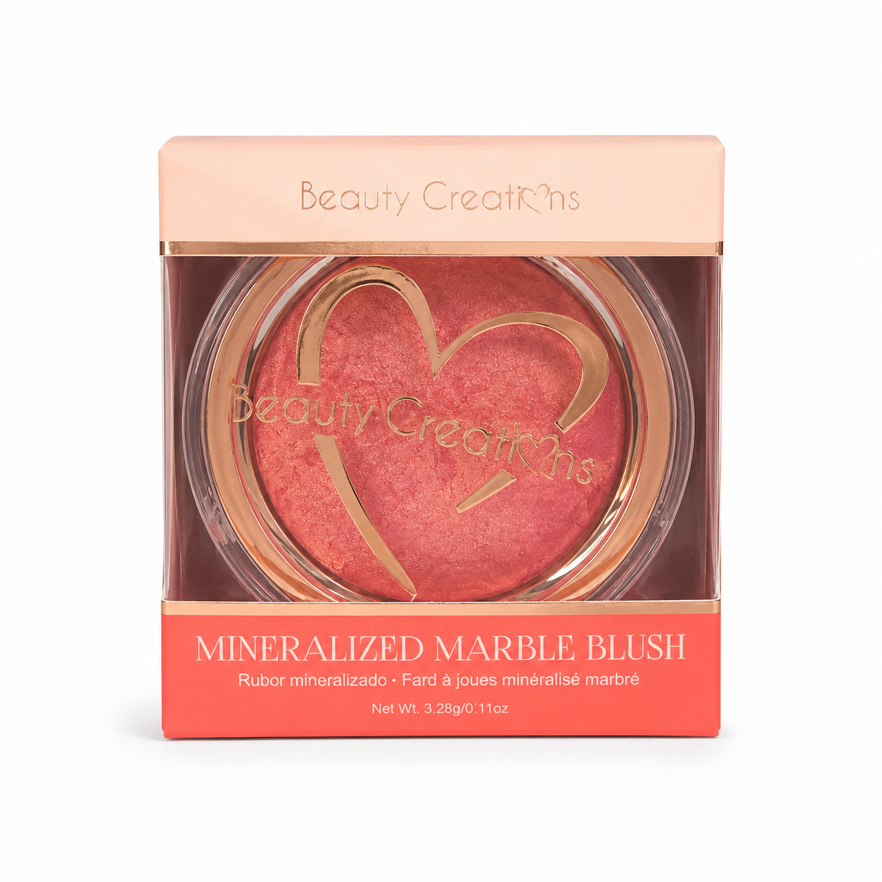 Rubor Mineralizado Marble Blush Beauty Creations – Color Luminoso y Natural