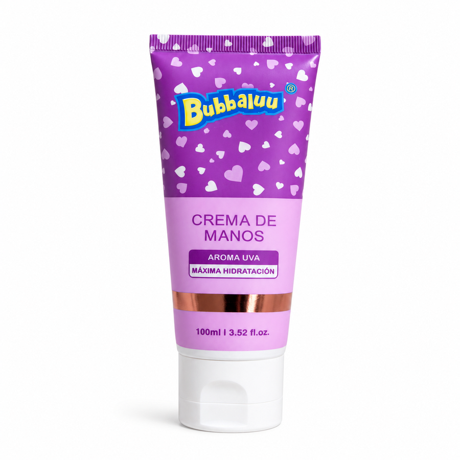 Crema de Manos Bubbaluu Aroma Uva – Hidratación Dulce y Deliciosa