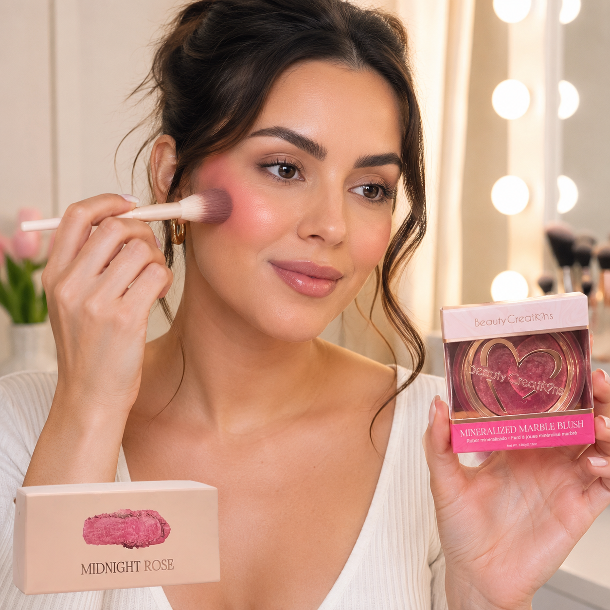 Rubor Mineralizado Marble Blush Beauty Creations – Color Luminoso y Natural