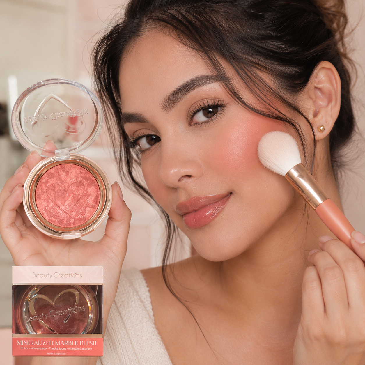 Rubor Mineralizado Marble Blush Beauty Creations – Color Luminoso y Natural