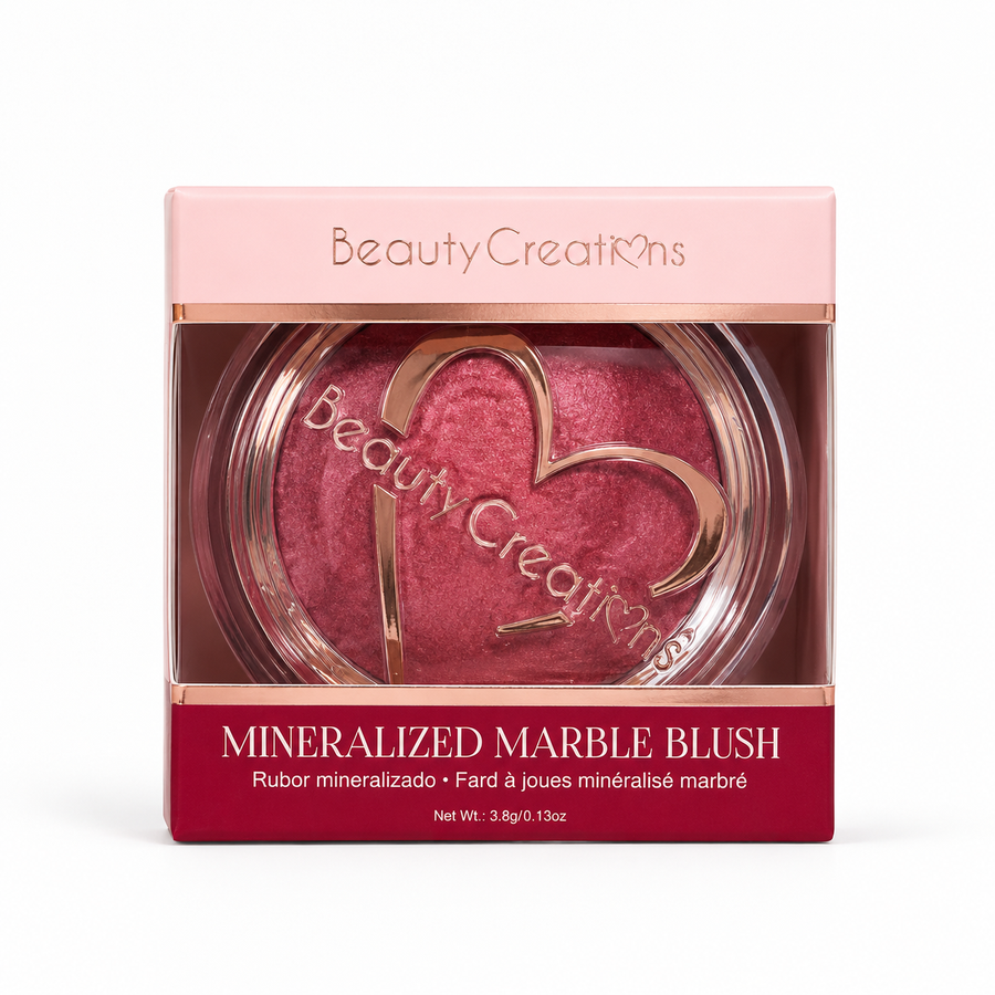 Rubor Mineralizado Marble Blush Beauty Creations – Color Luminoso y Natural
