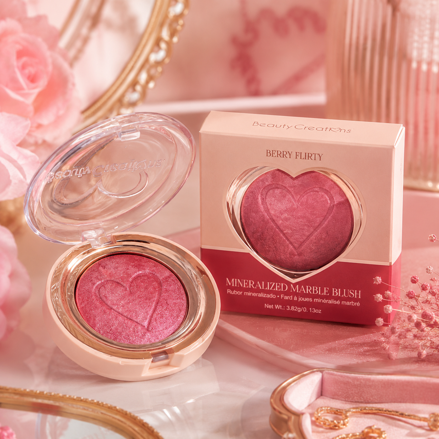 Rubor Mineralizado Marble Blush Beauty Creations – Color Luminoso y Natural