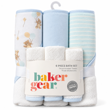Set de 6 Toallas para Bebé Baby Gear Ositos y Globos – 3 Grandes + 3 Pequeñas
