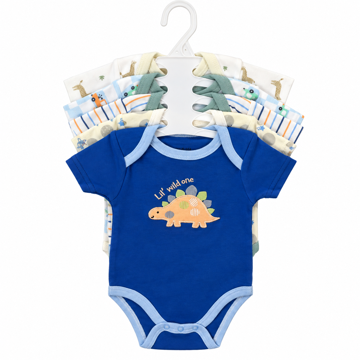 Set de 5 Bodys para Bebé Niño Talla 0–3 meses