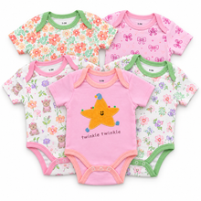 Set de 5 Bodys para Bebé Niña Talla 0–3 meses