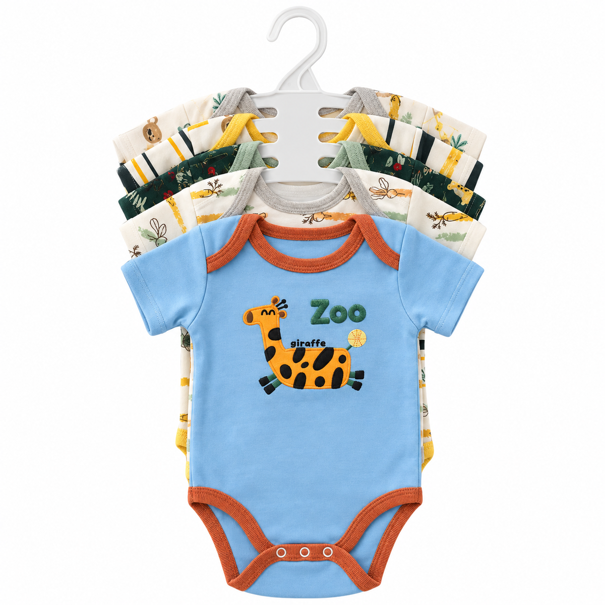 Set de 5 Bodys para Bebé Niño Talla 6–9 meses