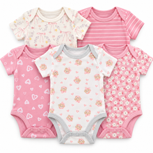 Set de 5 Bodys para Bebé Niña Talla 9–12 meses