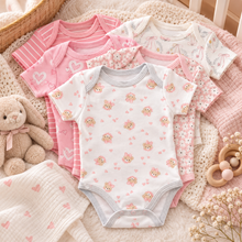 Set de 5 Bodys para Bebé Niña Talla 9–12 meses