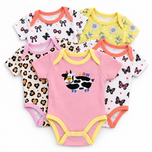 Set de 5 Bodys para Bebé Niña Talla 6–9 meses