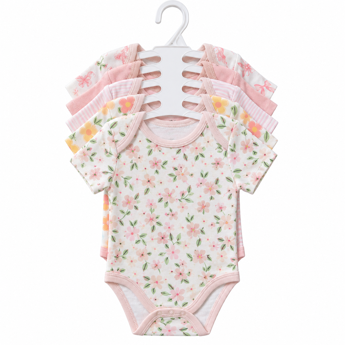 Set de 5 Bodys para Bebé Niña Talla 24 meses