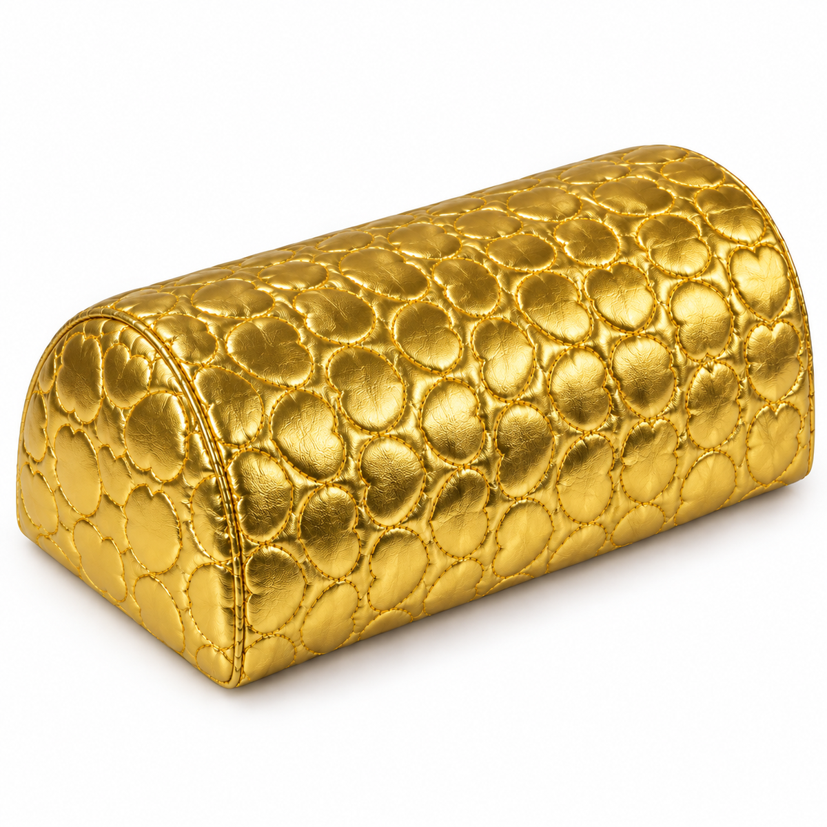 Cojín Posa Manos para Manicure Diseño Corazón Dorado