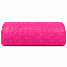 Cojín Posa Manos para Manicure Diseño Corazón Fucsia