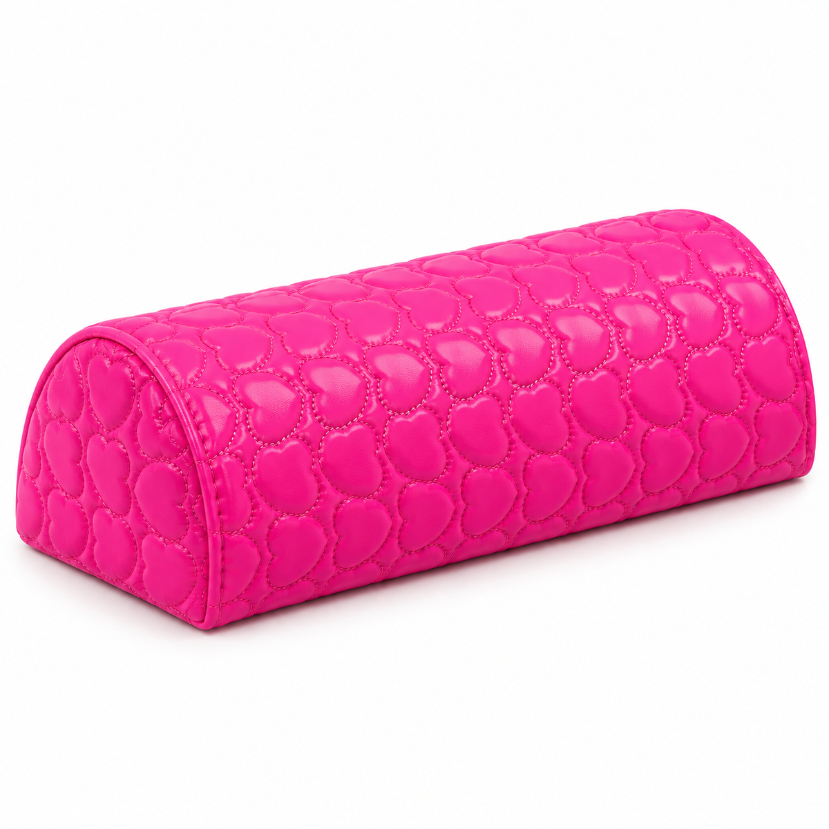 Cojín Posa Manos para Manicure Diseño Corazón Fucsia