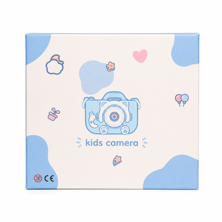 Cámara Digital Infantil Diseño Gatito Rosa y Azul – Diversión y Creatividad