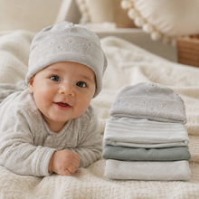 Set de 5 Gorritos para Bebé Little Alpaca Perro Gris