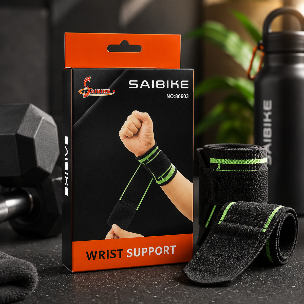 Muñequera Ajustable Saibike Modelo 86603