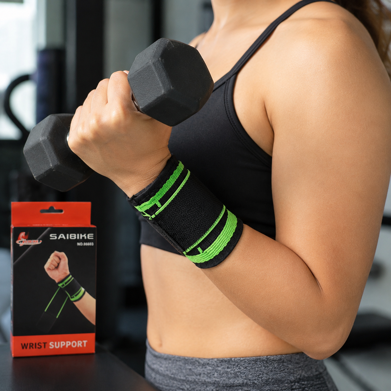 Muñequera Ajustable Saibike Modelo 86603