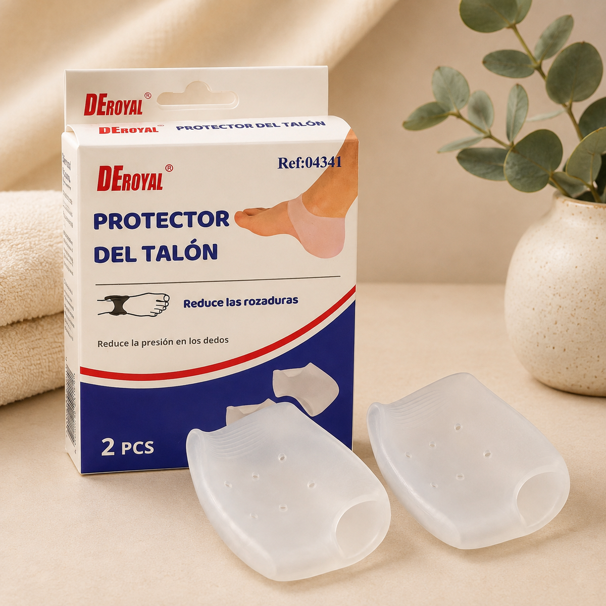 Protector de Talón de Silicona DeRoyal 1 Par