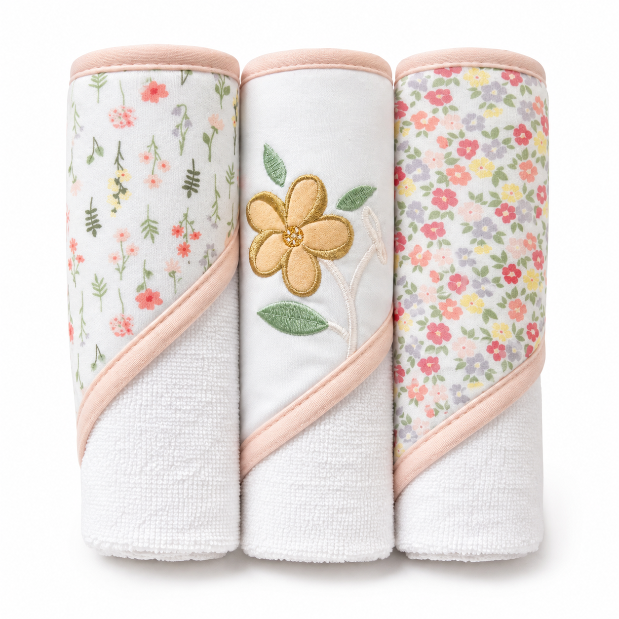 Set de Baño Bebé 6 Piezas Baby Gear Flores