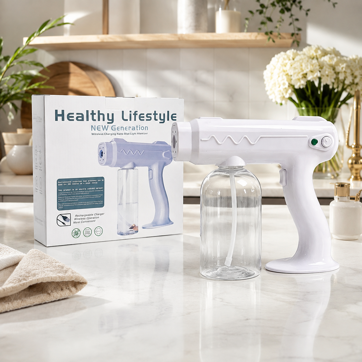 Pistola Pulverizadora Recargable Healthy Lifestyle 400 ml