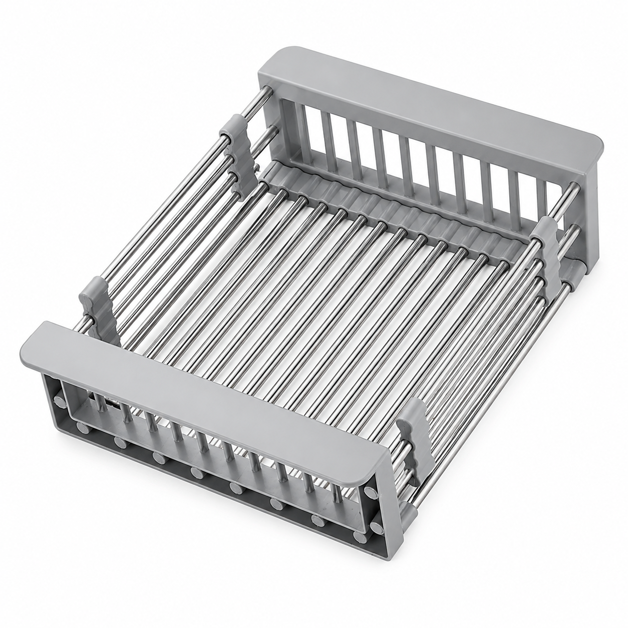 Escurridor de Vajilla Extensible de Acero Inoxidable