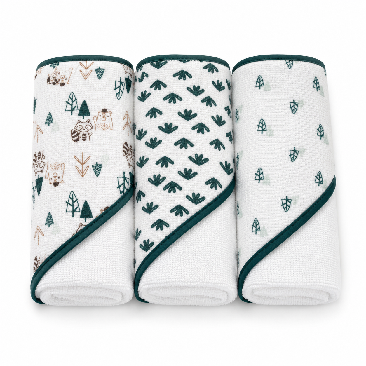 Set de Baño Bebé 6 Piezas Baby Fits Bosque Verde