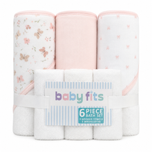 Set de Baño Bebé 6 Piezas Baby Fits Mariposa