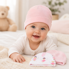 Set de 5 Gorritos para Bebé Little Alpaca Blanco Hada y Lunares