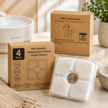 Pack de 4 Filtros Cuadrados de Repuesto para Fuente