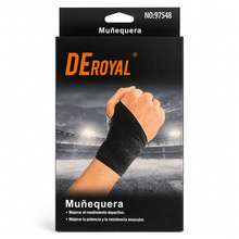 Muñequera Corta DeRoyal 97548 Negra