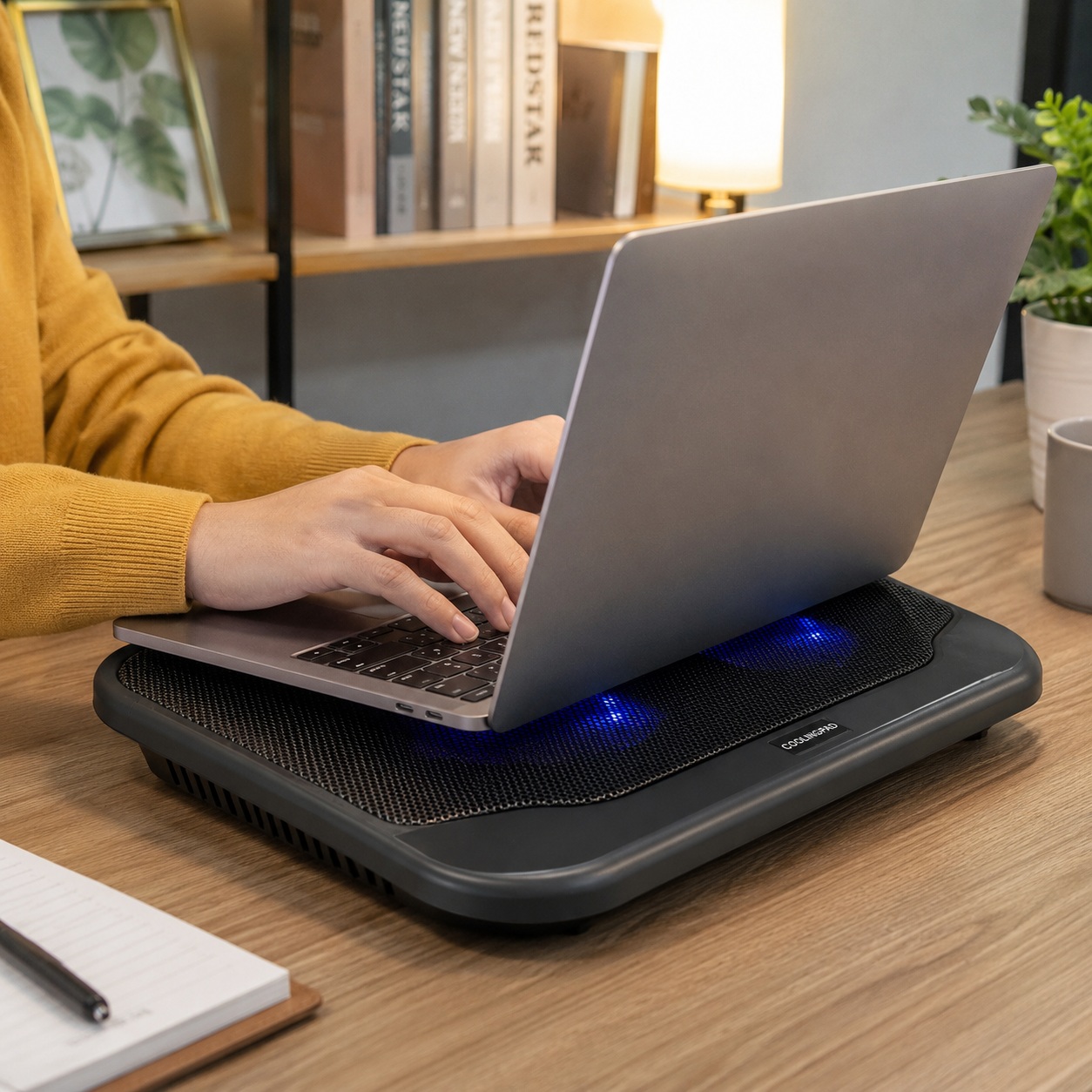 Base de Enfriamiento para Notebook Ice Butterfly X5 con Doble Ventilador