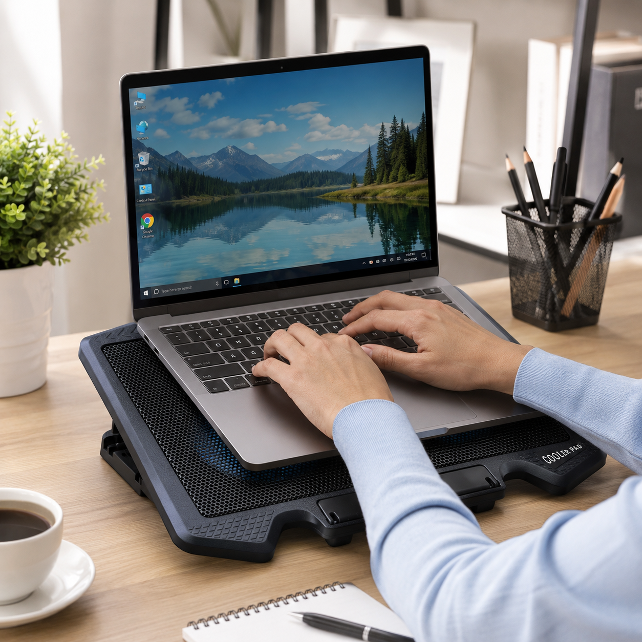Base Enfriadora para Notebook S200 con 2 Ventiladores