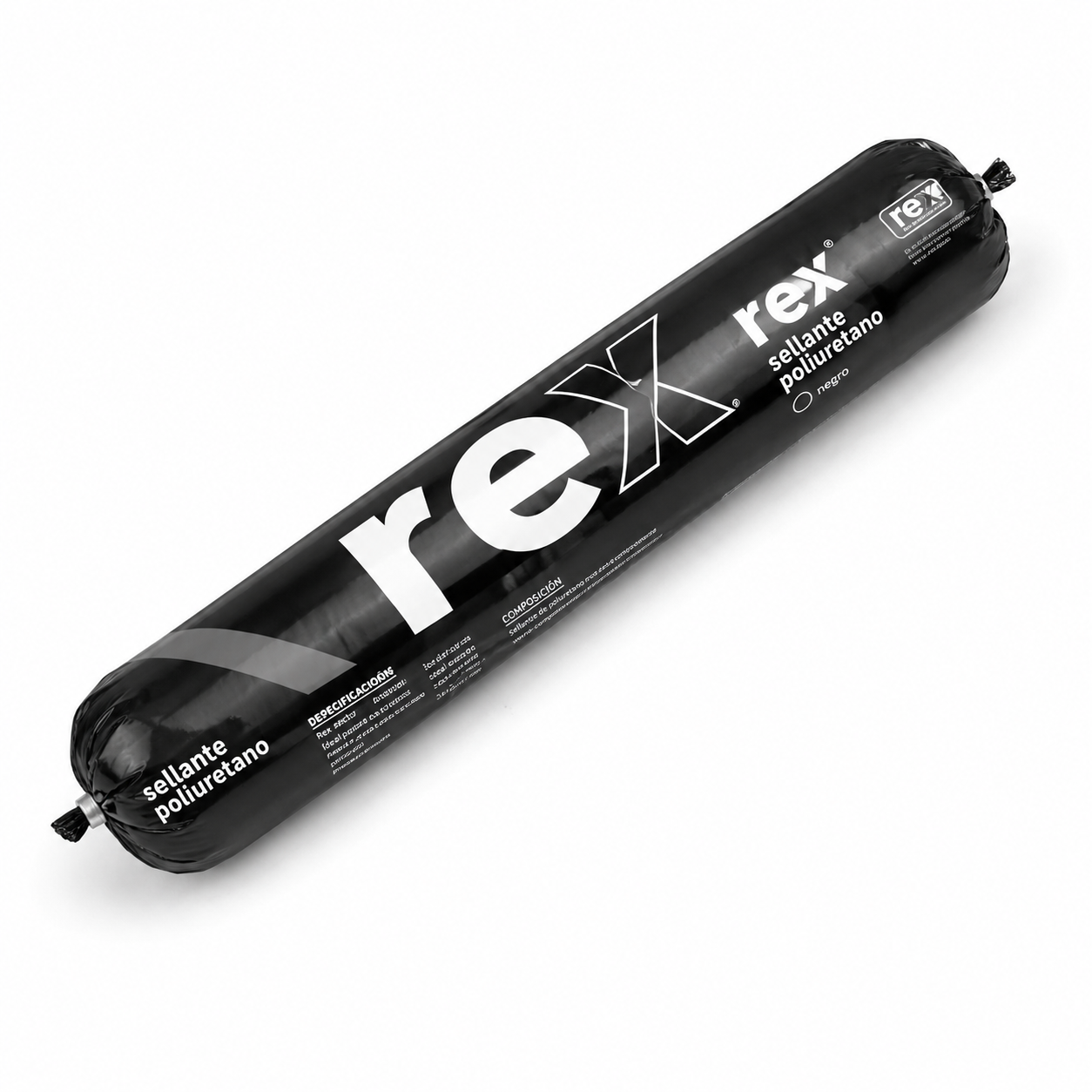 Sellador de Poliuretano Rex Negro 600 ml