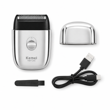 Afeitadora Eléctrica Recargable Kemei KM C-50 - variante Plateado