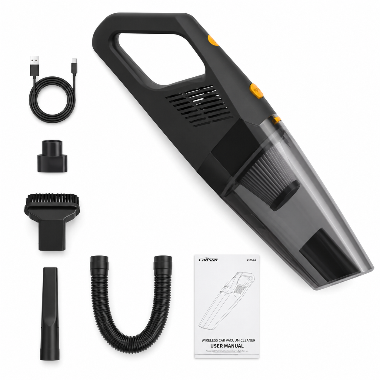 Aspiradora De Auto Hogar y Oficina Portatil Cordless 6000pa. - detalle del producto