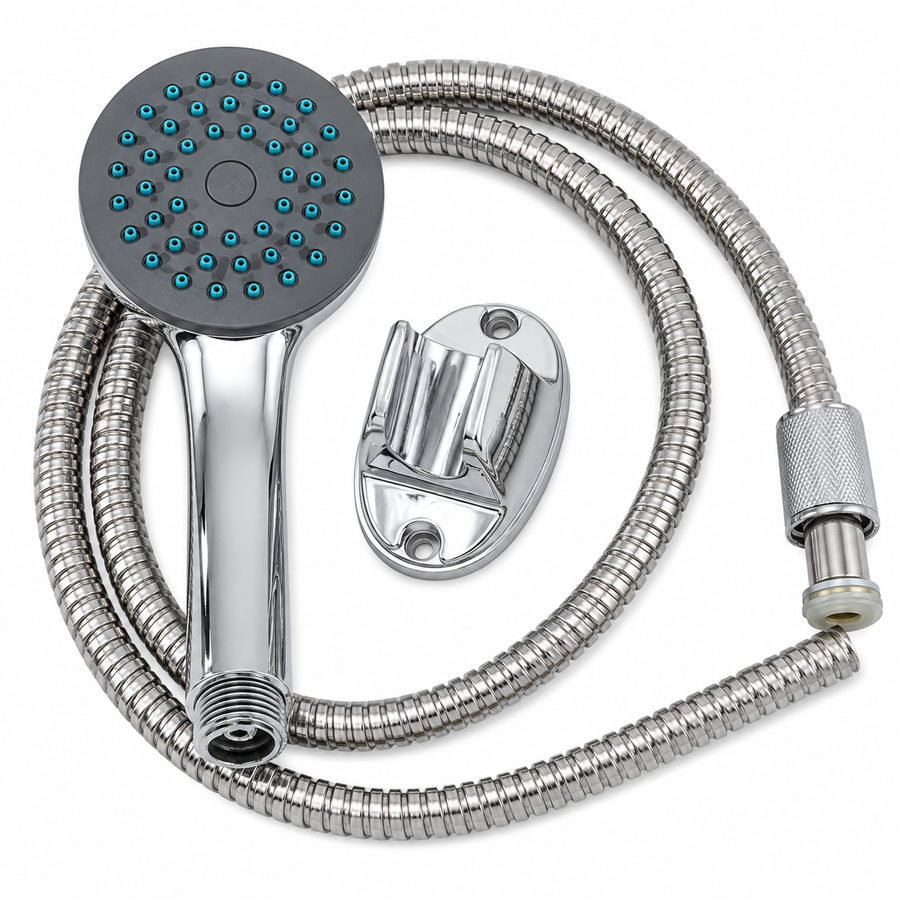 Kit de ducha con manguera cromado YTS
