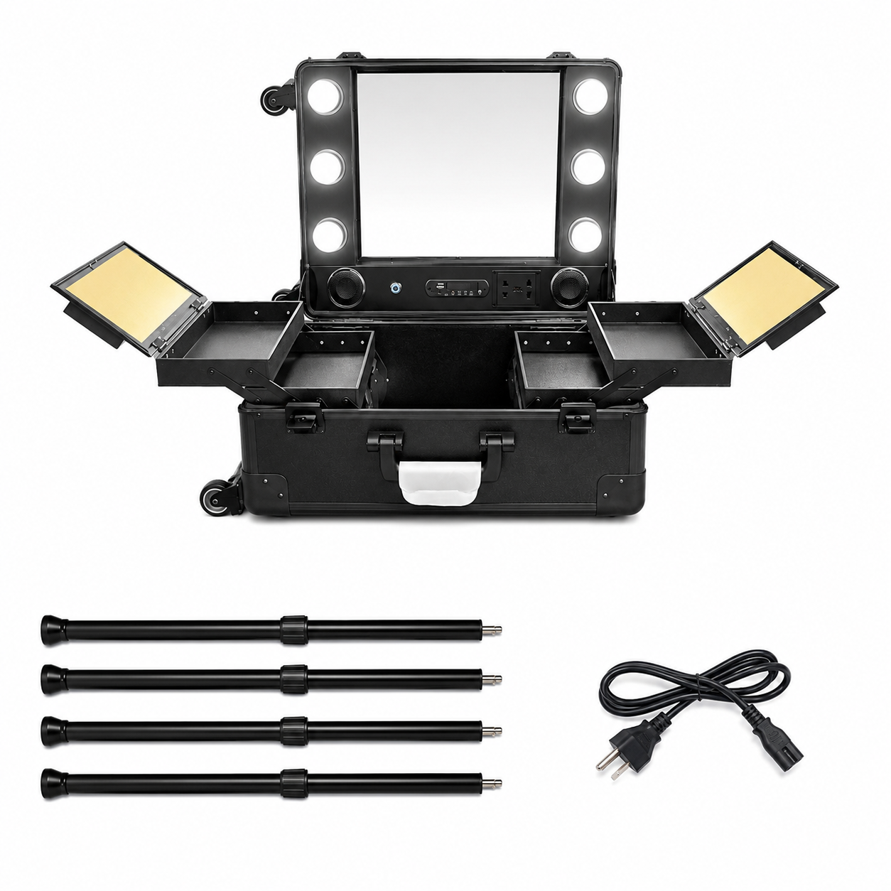 Maleta de Maquillaje Profesional Con Luz Led - detalle del producto
