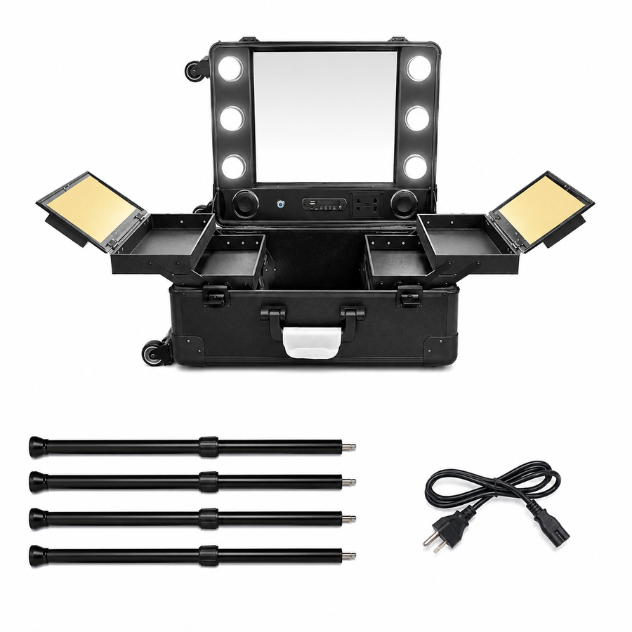 Maleta de Maquillaje Profesional Con Luz Led - detalle del producto