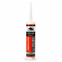 Silicona Roja Alta Temperatura 345º Color Rojo 300ml Sellante
